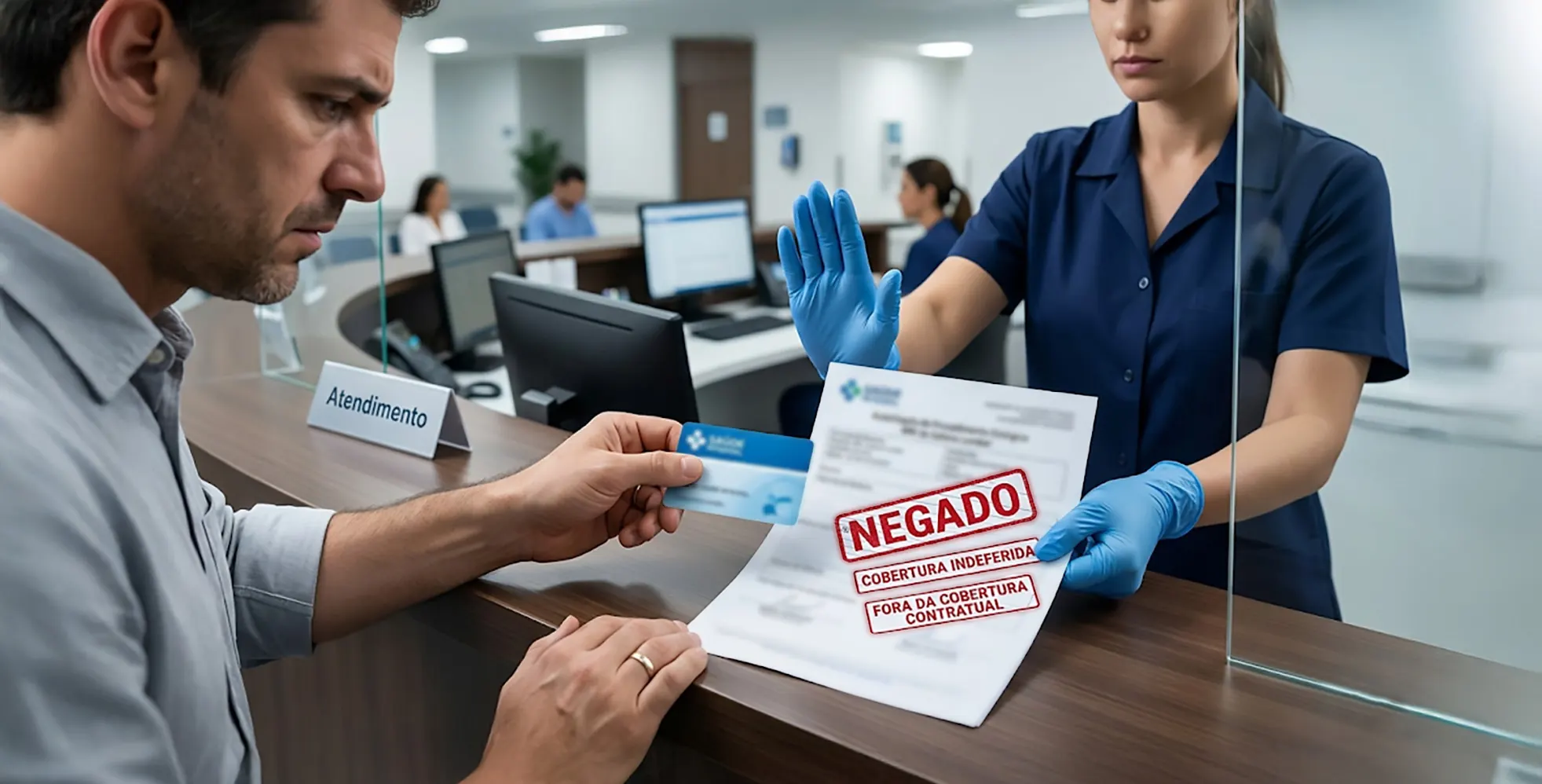 Atendimento com negativa de plano de saúde